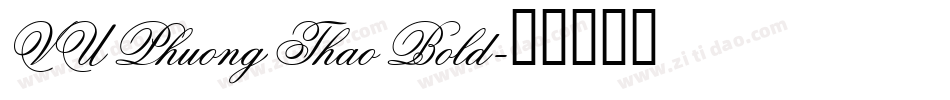 VU Phuong Thao Bold字体转换